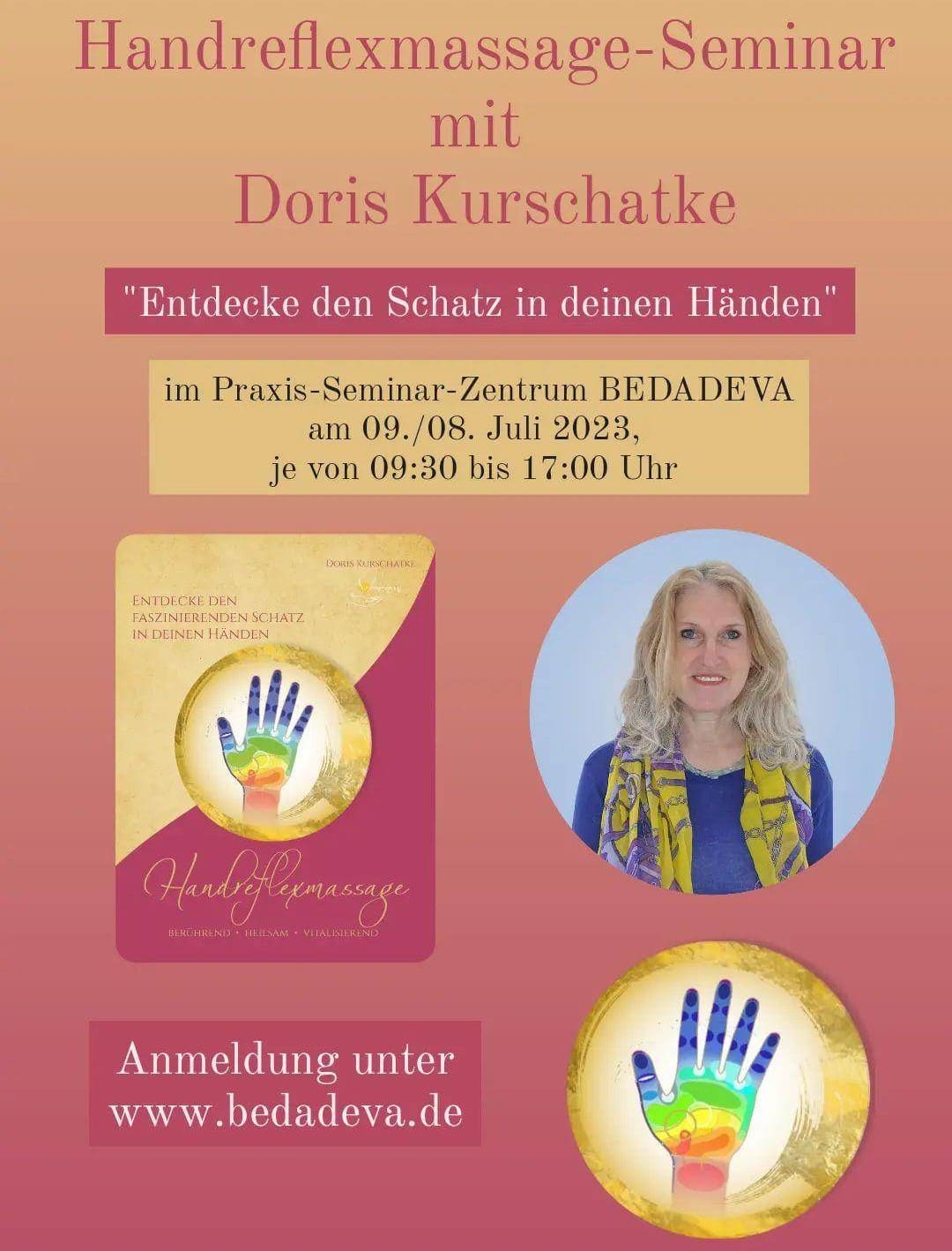 Handreflexmassage-Ausbildung mit Doris Kurschatke @ Praxis-Seminar-Zentrum BEDADEVA